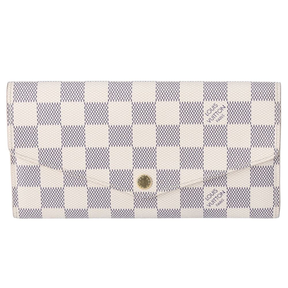 Louis Vuitton Sarah Long Wallet N63208 Azur Damier Canvas - Picture 1 of 6